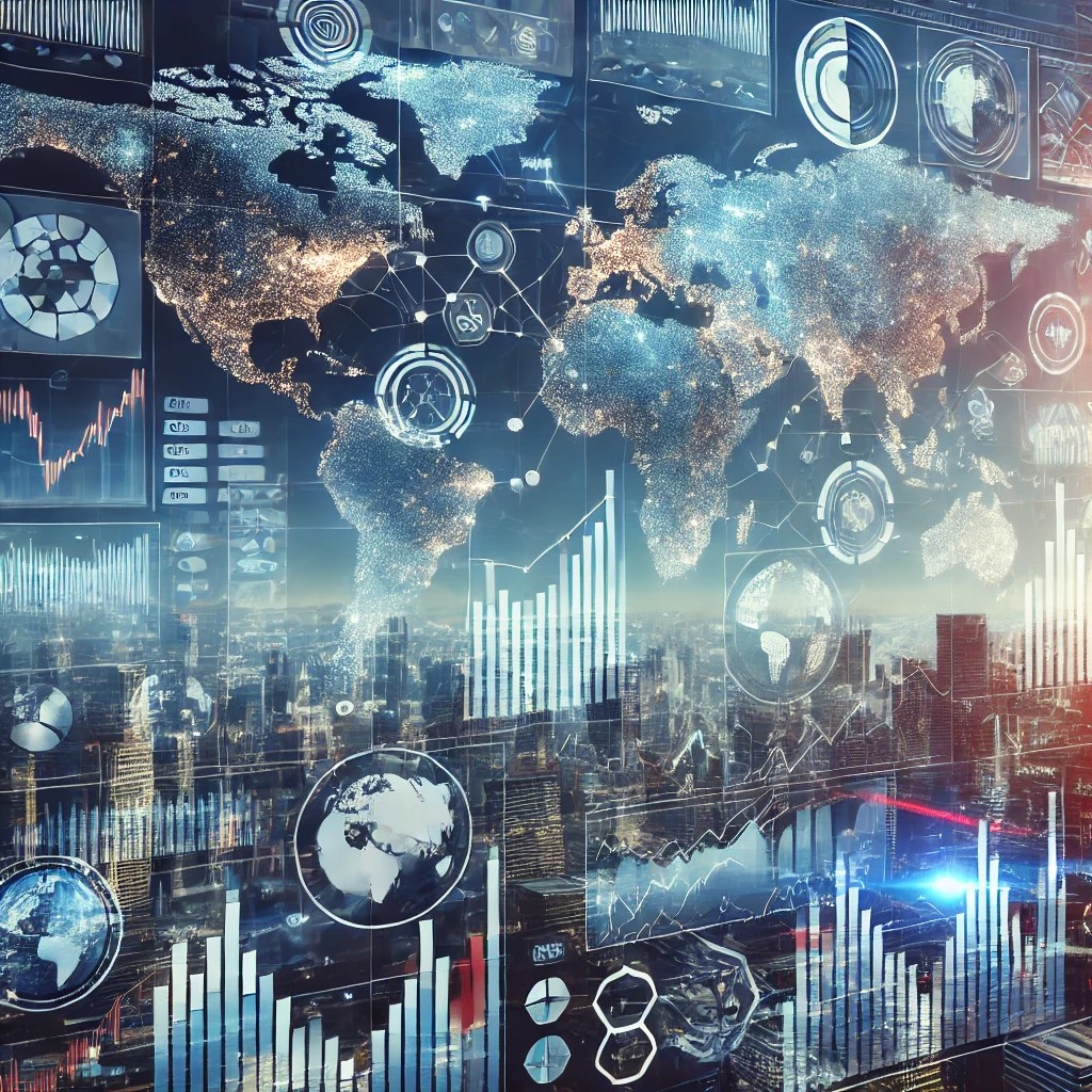 DALL·E 2024-08-16 17.26.15 - An image showing a global financial market scene with interconnected world maps, financial charts, and digital trading platforms. The background inclu